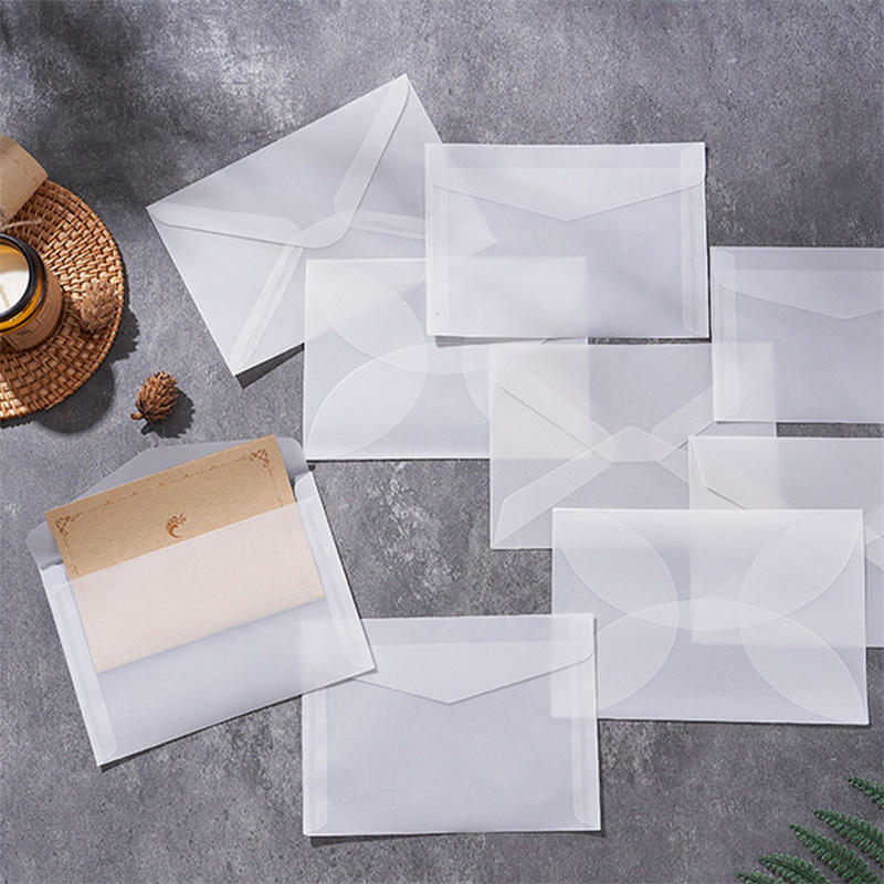 Wax Seal Letter Kit - 50pcs/lot Blank Translucent Envelope for Invitations