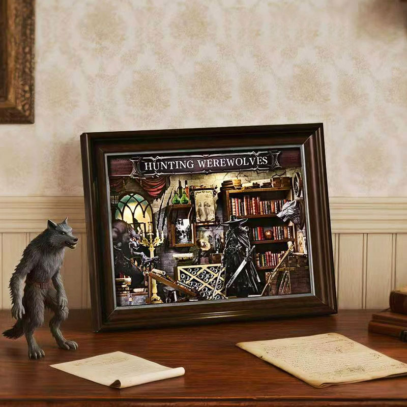 DIY 3D Wooden Book Nook Kit Mi - Engraved Wood Frame review and price