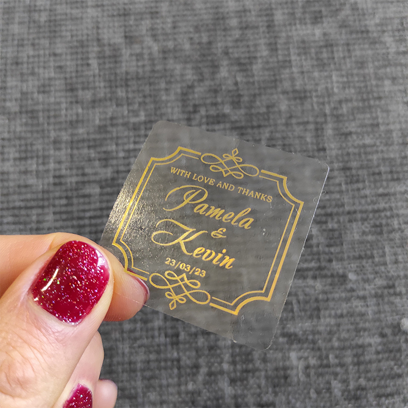Custom Gold Foil Wedding Favor - Personalised Candle Label review and price