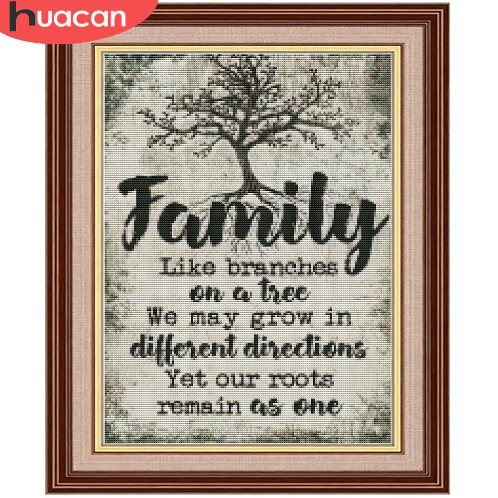 HUACAN  11CT Cross Stitch Comp - Family Tree Print review and price
