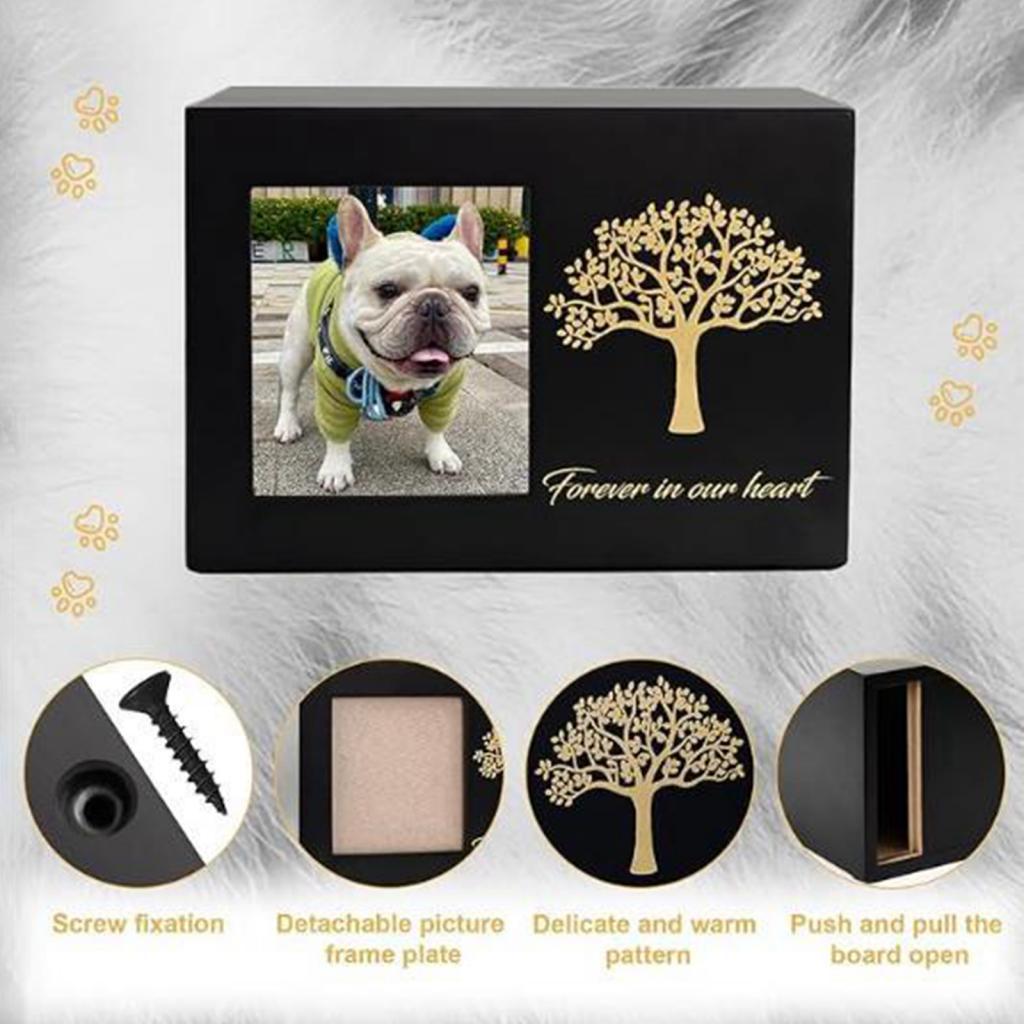 Cremation Urn for Dogs Funeral - Engraved Wood Frame review and price