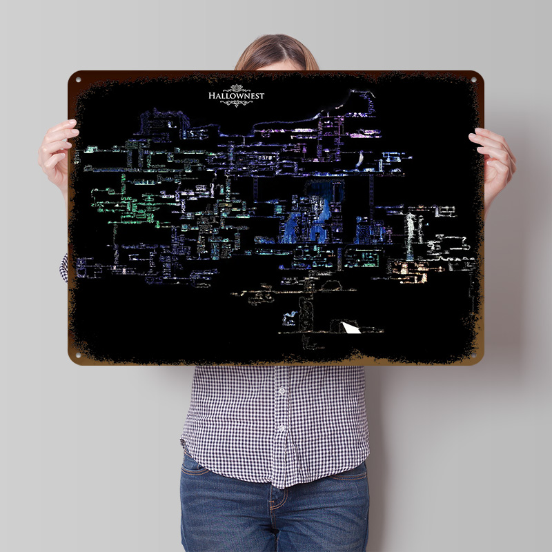 Hollow Knight Hallownest Map L - Custom Map Poster review and price