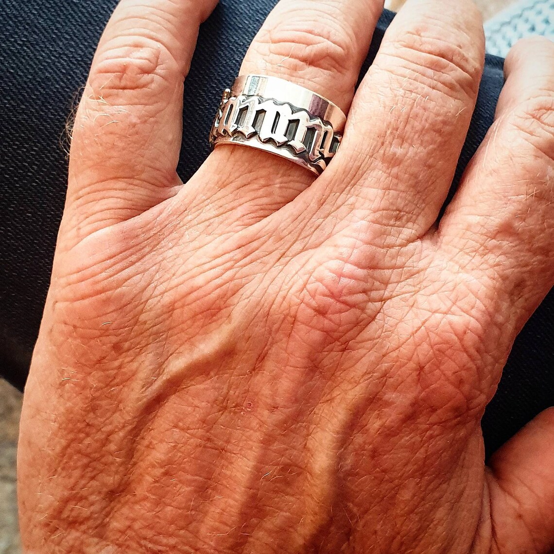 12MM Men' Gothic Rings Persona - Initial Ring Custom review and price