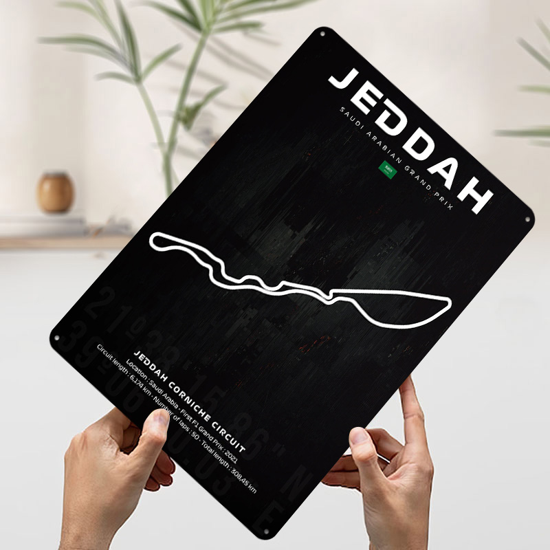 Jeddah Circuit Map Poster Cust - Custom Map Poster review and price