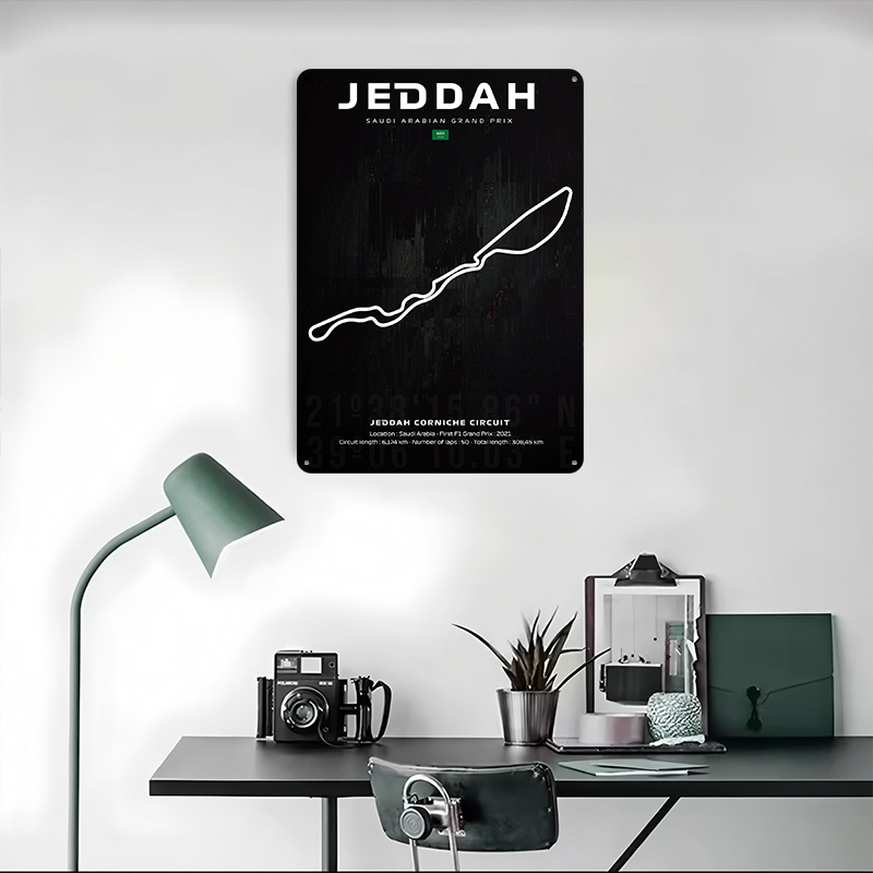 Jeddah Circuit Map Poster Cust - Custom Map Poster review and price
